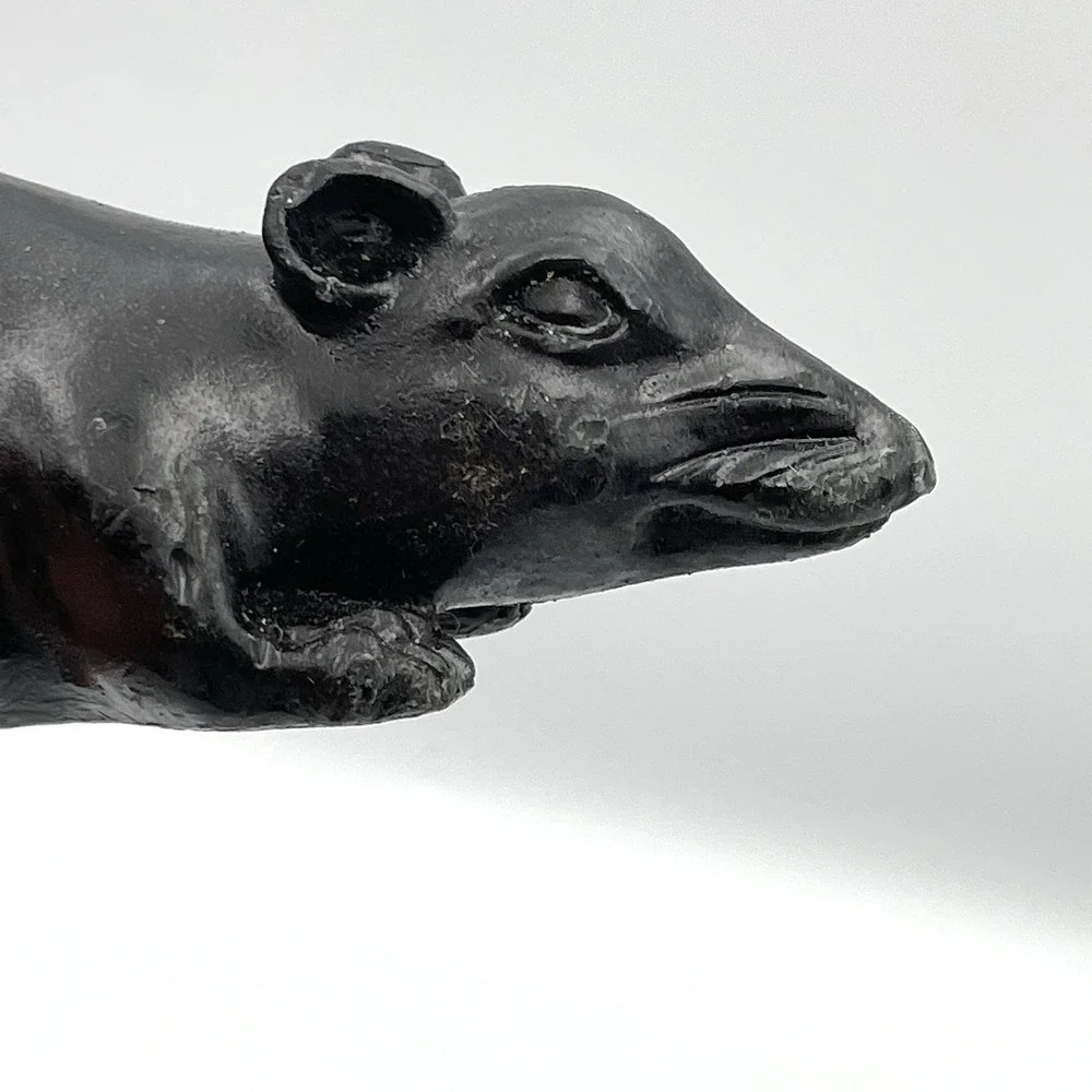 Vintage 1990s Old Navy Supply Company Black Rat Mouse Candle Halloween 9.3 Oz